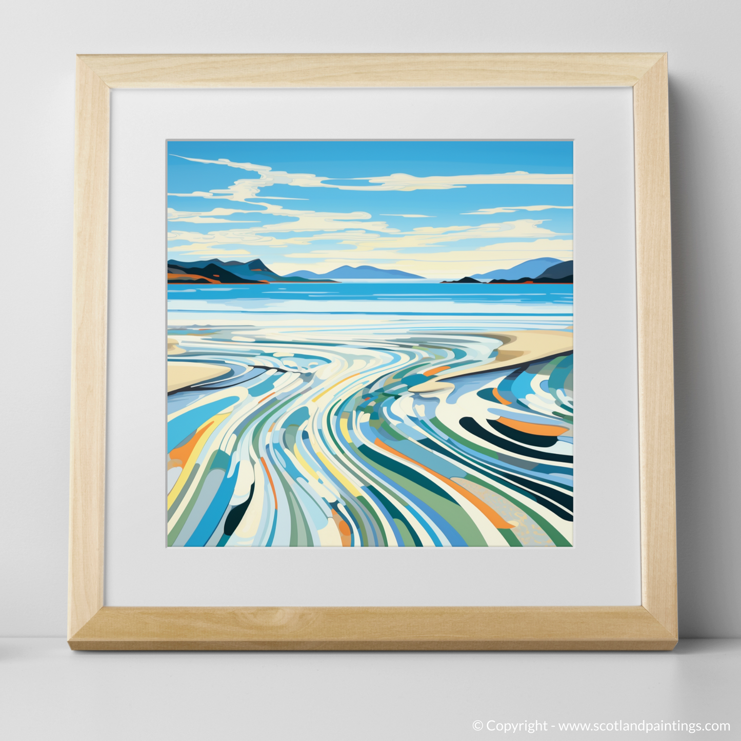 Painting and Art Print of Camusdarach Beach, Arisaig. Abstract Whispers of Camusdarach Beach.