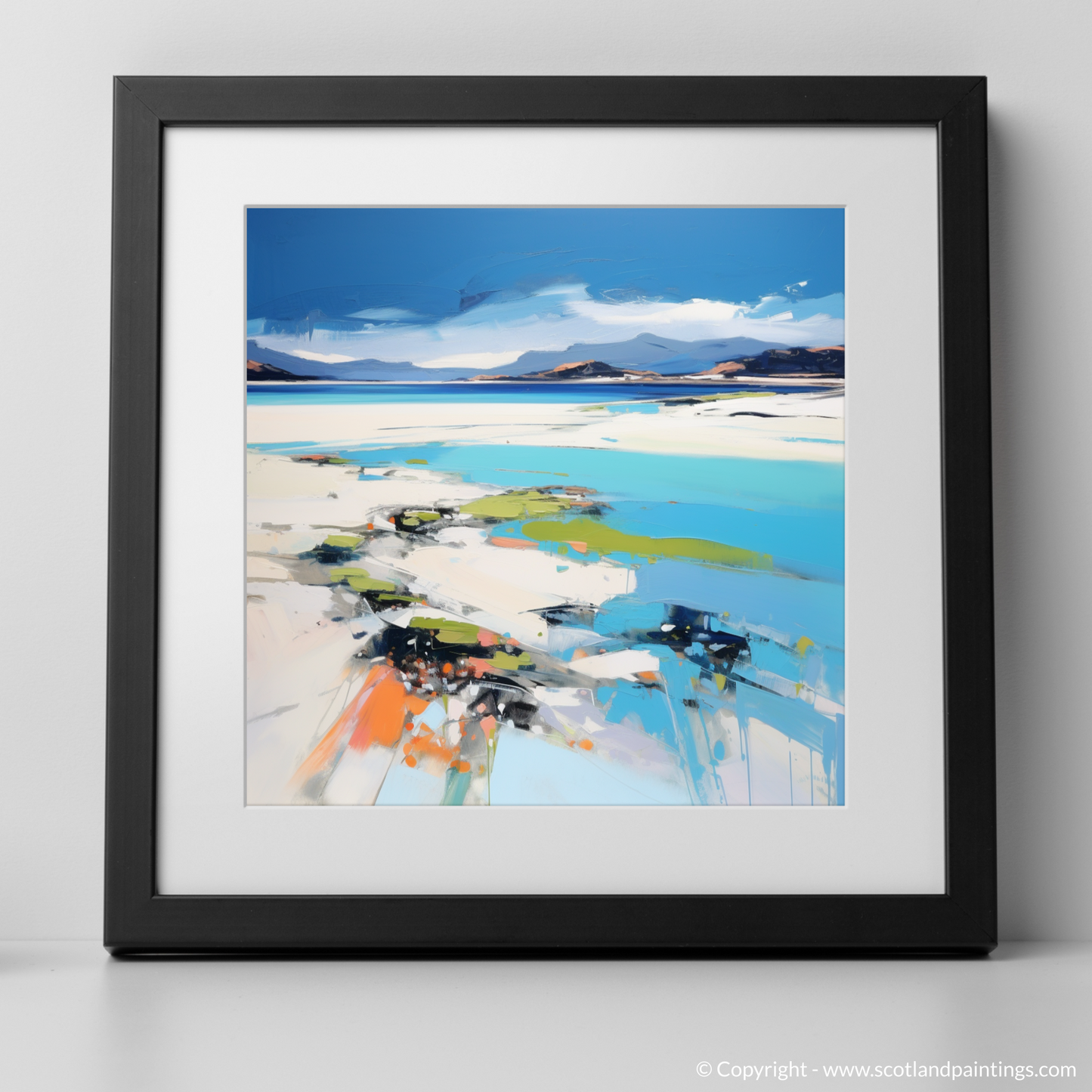 Painting and Art Print of Camusdarach Beach, Arisaig. Vibrant Shores of Camusdarach Beach.