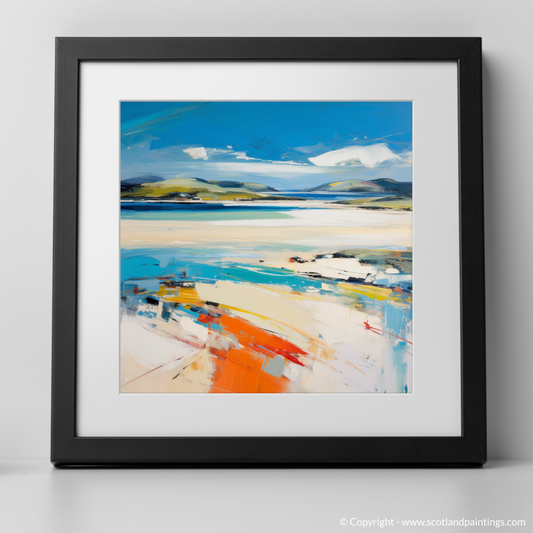 Art Print of Luskentyre Beach, Isle of Harris with a black frame