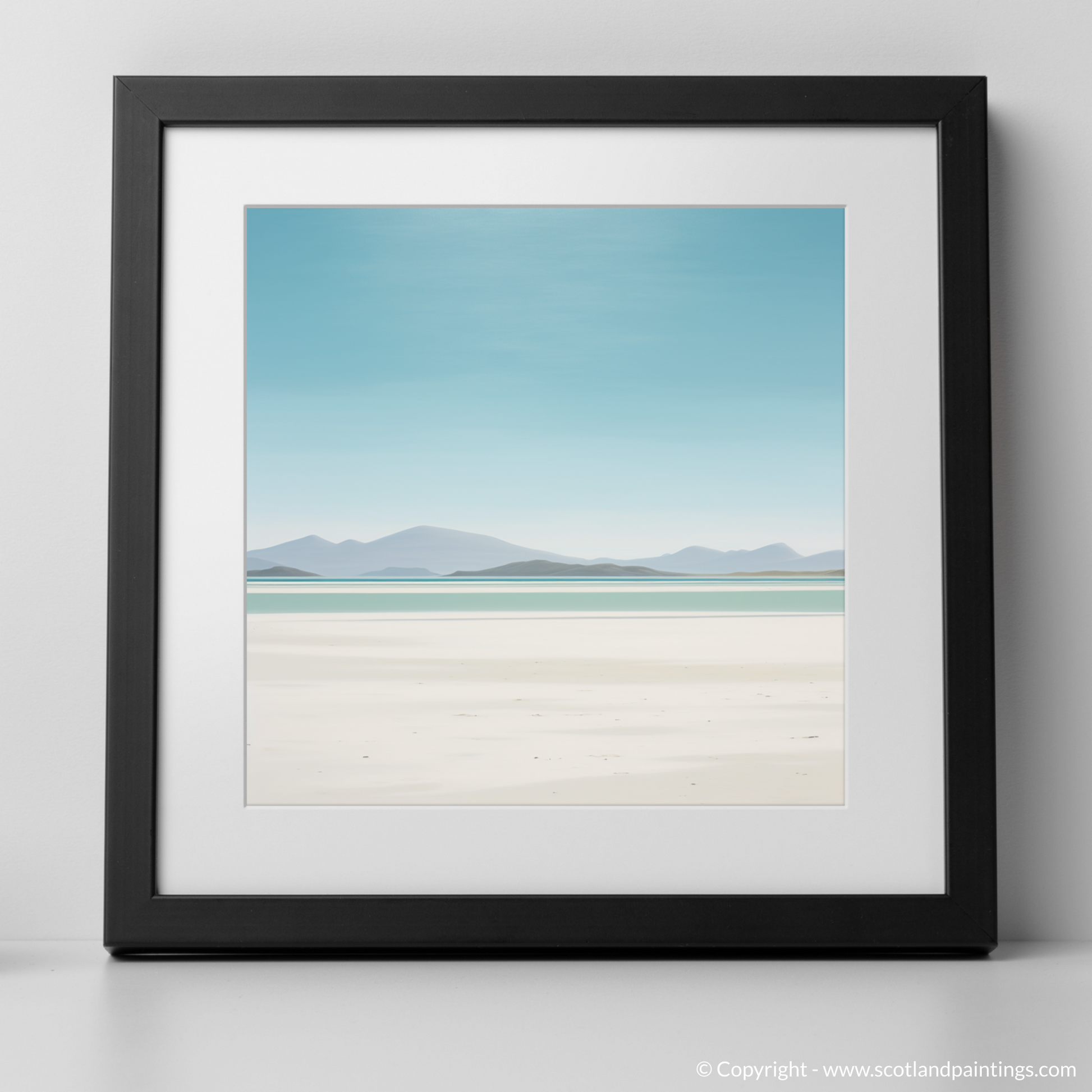 Art Print of Luskentyre Beach, Isle of Harris with a black frame