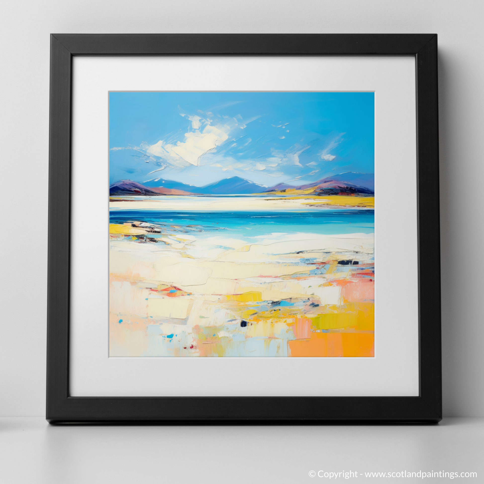 Art Print of Luskentyre Beach, Isle of Harris with a black frame