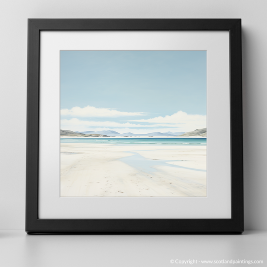 Art Print of Luskentyre Beach, Isle of Harris with a black frame