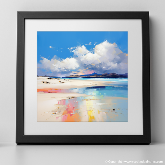 Art Print of Luskentyre Beach, Isle of Harris with a black frame