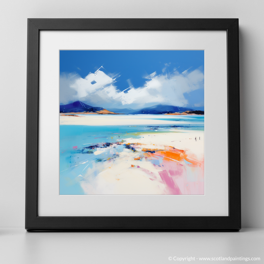 Art Print of Luskentyre Beach, Isle of Harris with a black frame