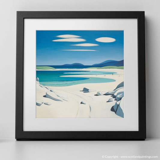 Art Print of Luskentyre Beach, Isle of Harris with a black frame