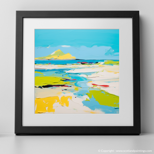 Painting and Art Print of Camusdarach Beach, Arisaig. Camusdarach Rhapsody: An Abstract Ode to Scotland's Coastal Wilds.