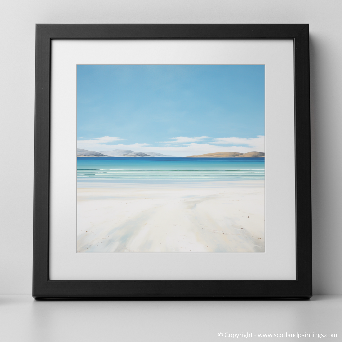 Art Print of Luskentyre Beach, Isle of Harris with a black frame