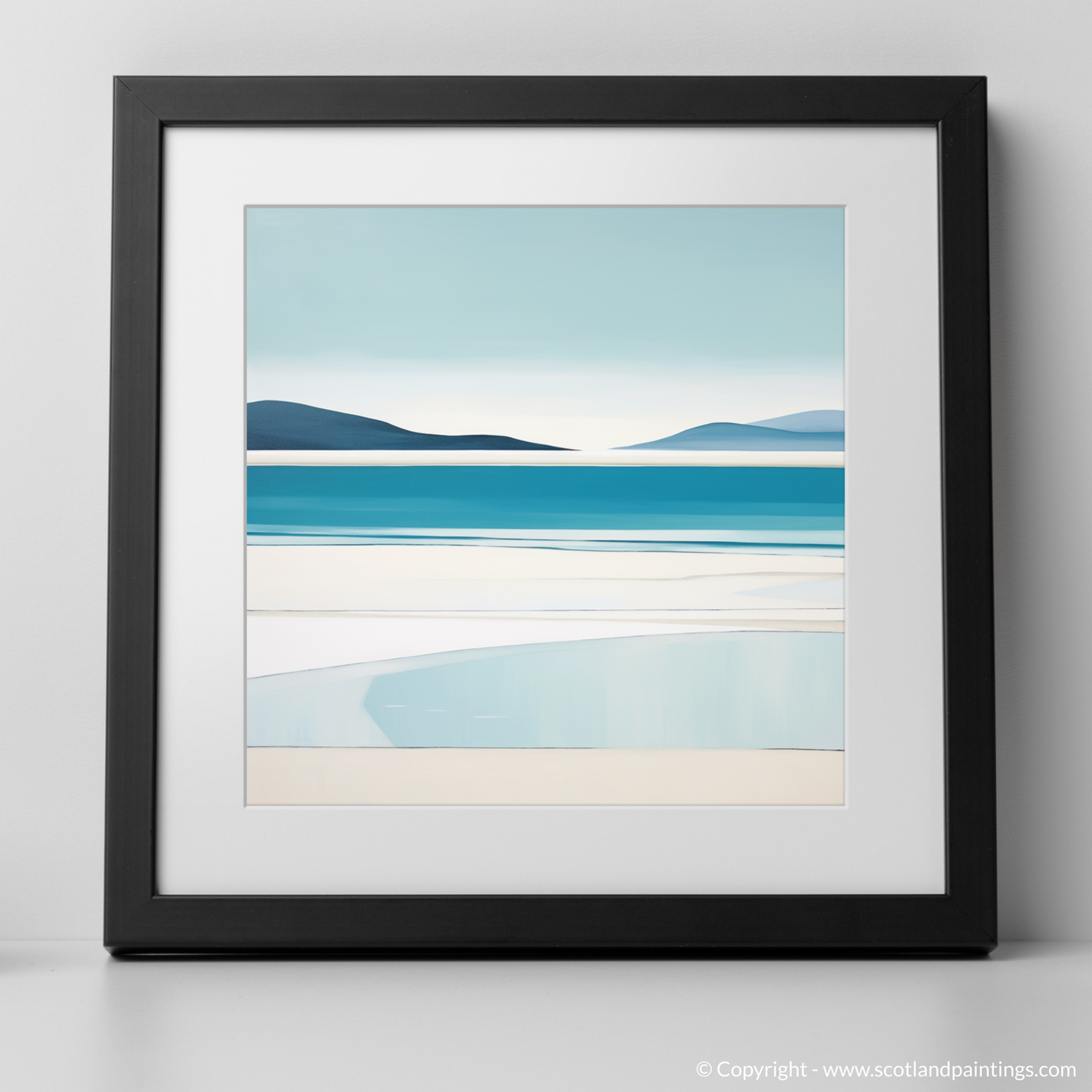 Art Print of Luskentyre Beach, Isle of Harris with a black frame