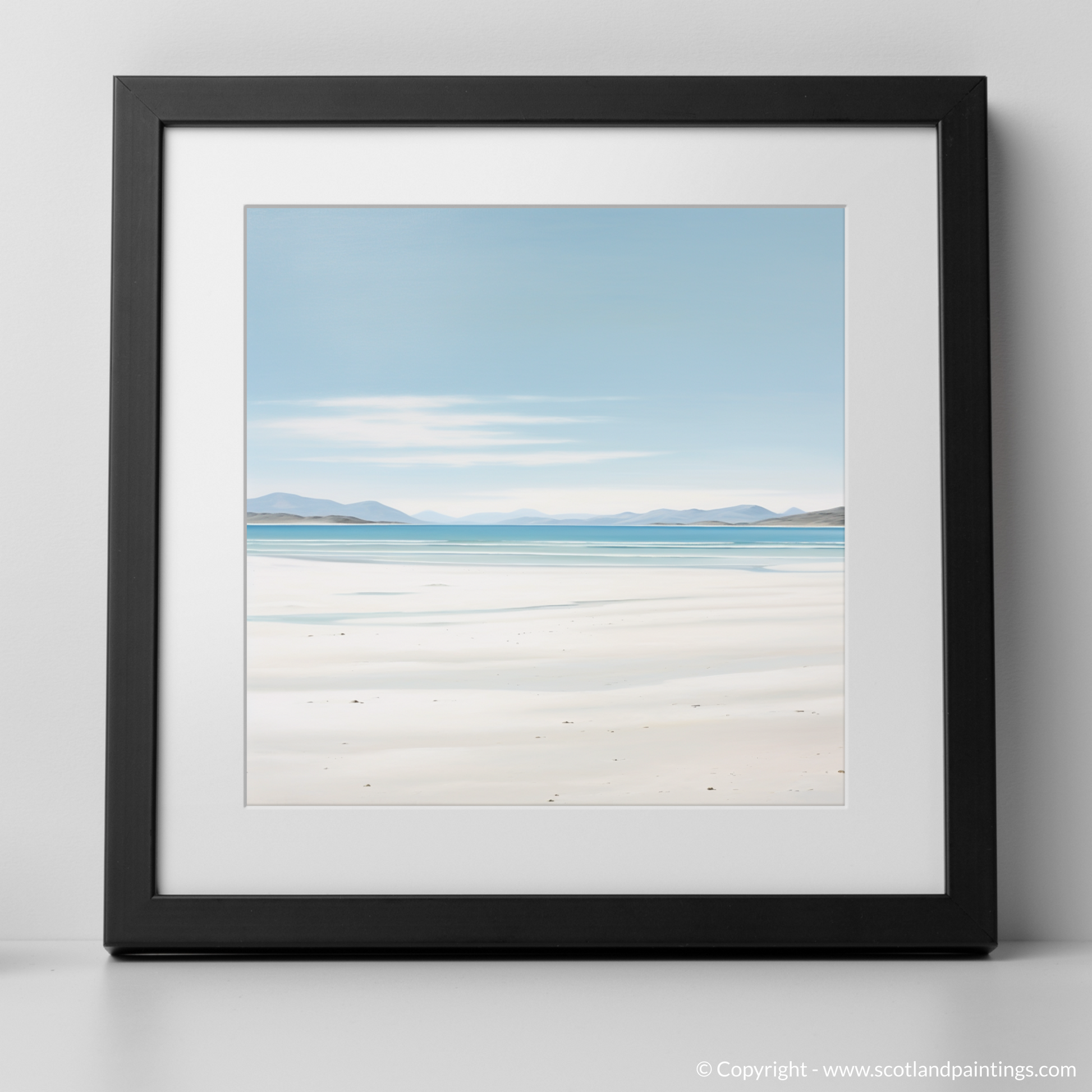 Art Print of Luskentyre Beach, Isle of Harris with a black frame