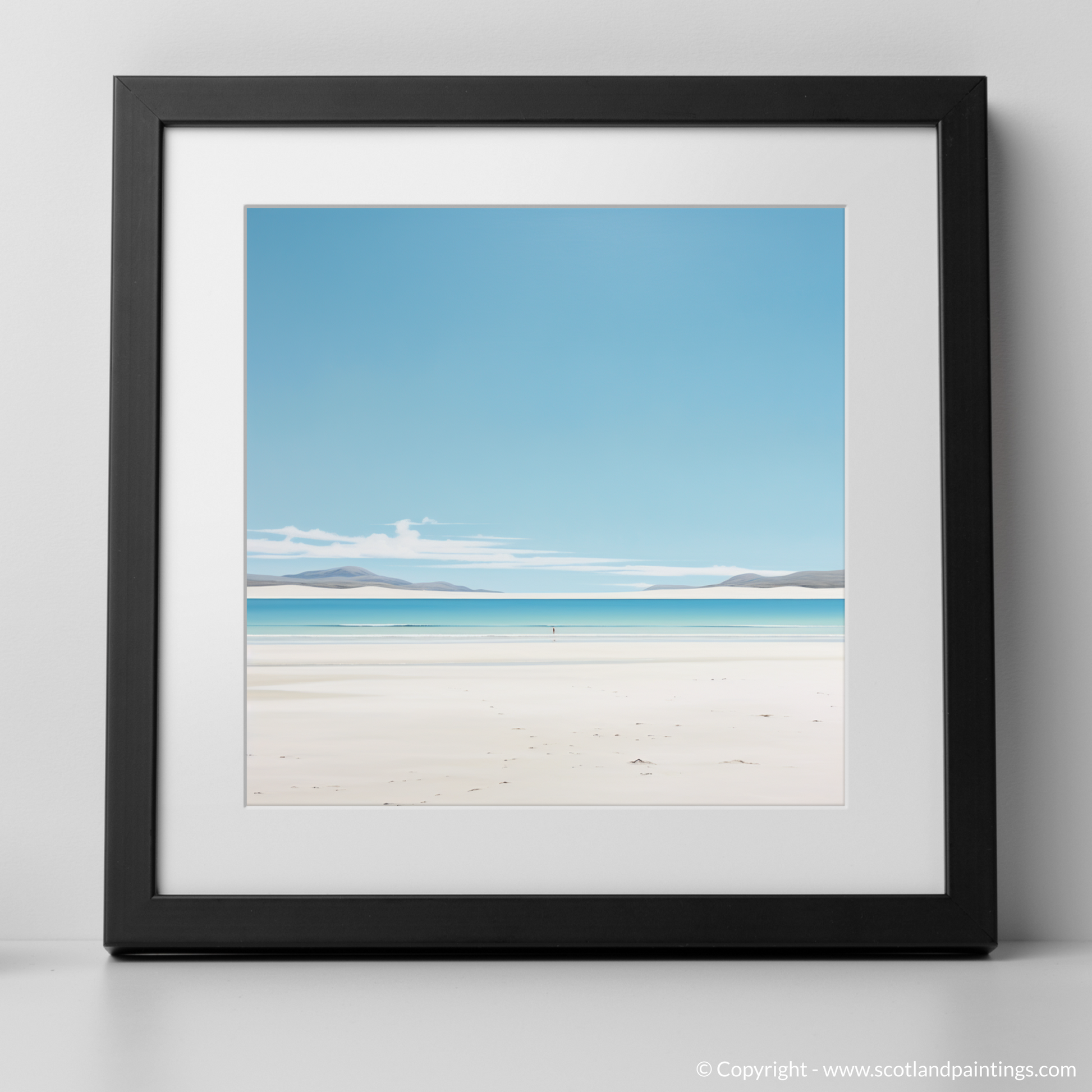 Art Print of Luskentyre Beach, Isle of Harris with a black frame