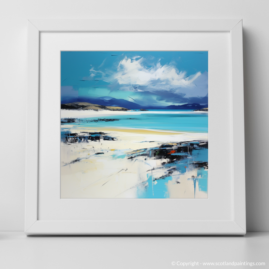 Art Print of Luskentyre Beach, Isle of Harris with a white frame