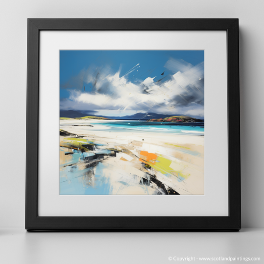 Art Print of Luskentyre Beach, Isle of Harris with a black frame