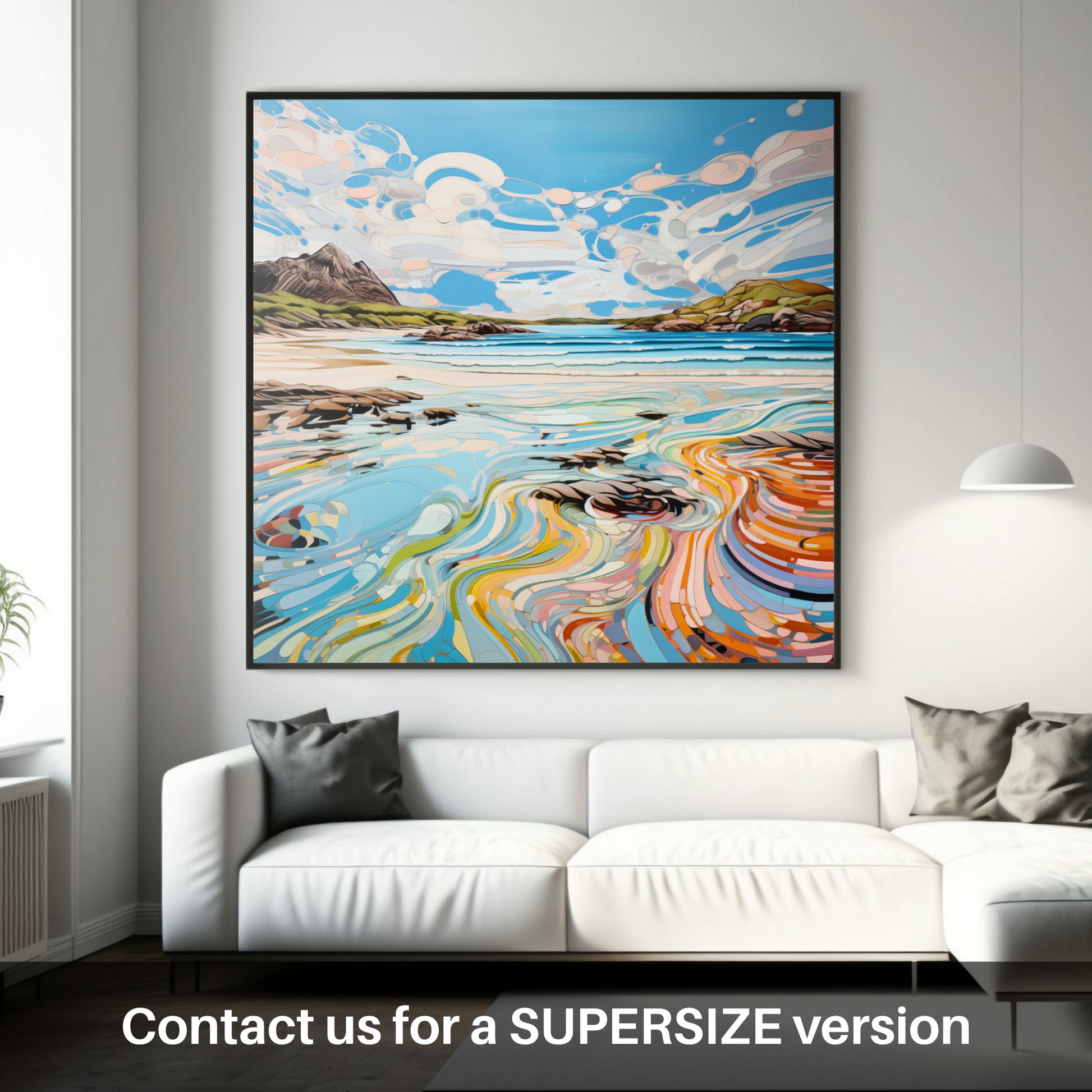 Huge supersize print of Camusdarach Beach, Arisaig