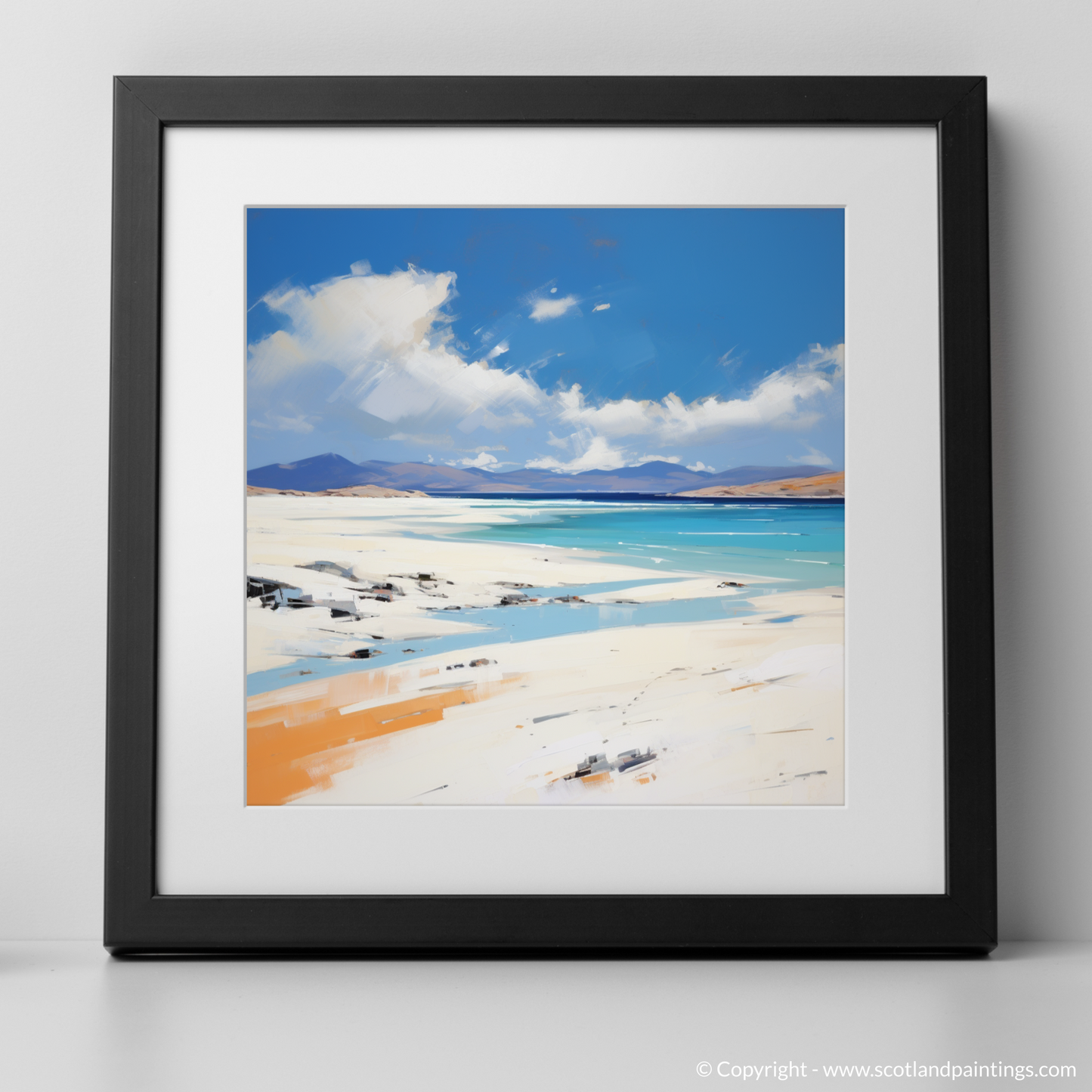 Painting and Art Print of Luskentyre Beach, Isle of Harris. Contemporary Serenity: Luskentyre Beach Unveiled.