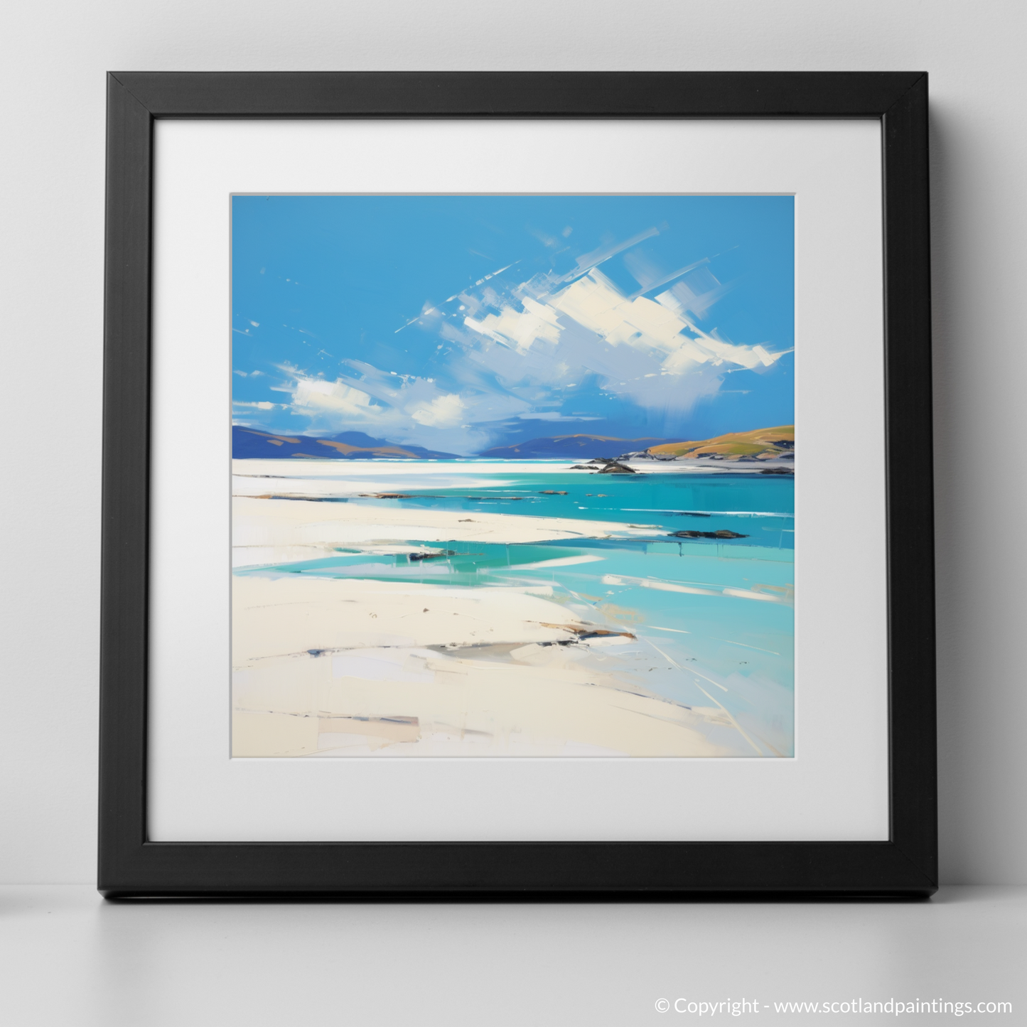 Painting and Art Print of Luskentyre Beach, Isle of Harris. Ethereal Shores of Luskentyre Beach.