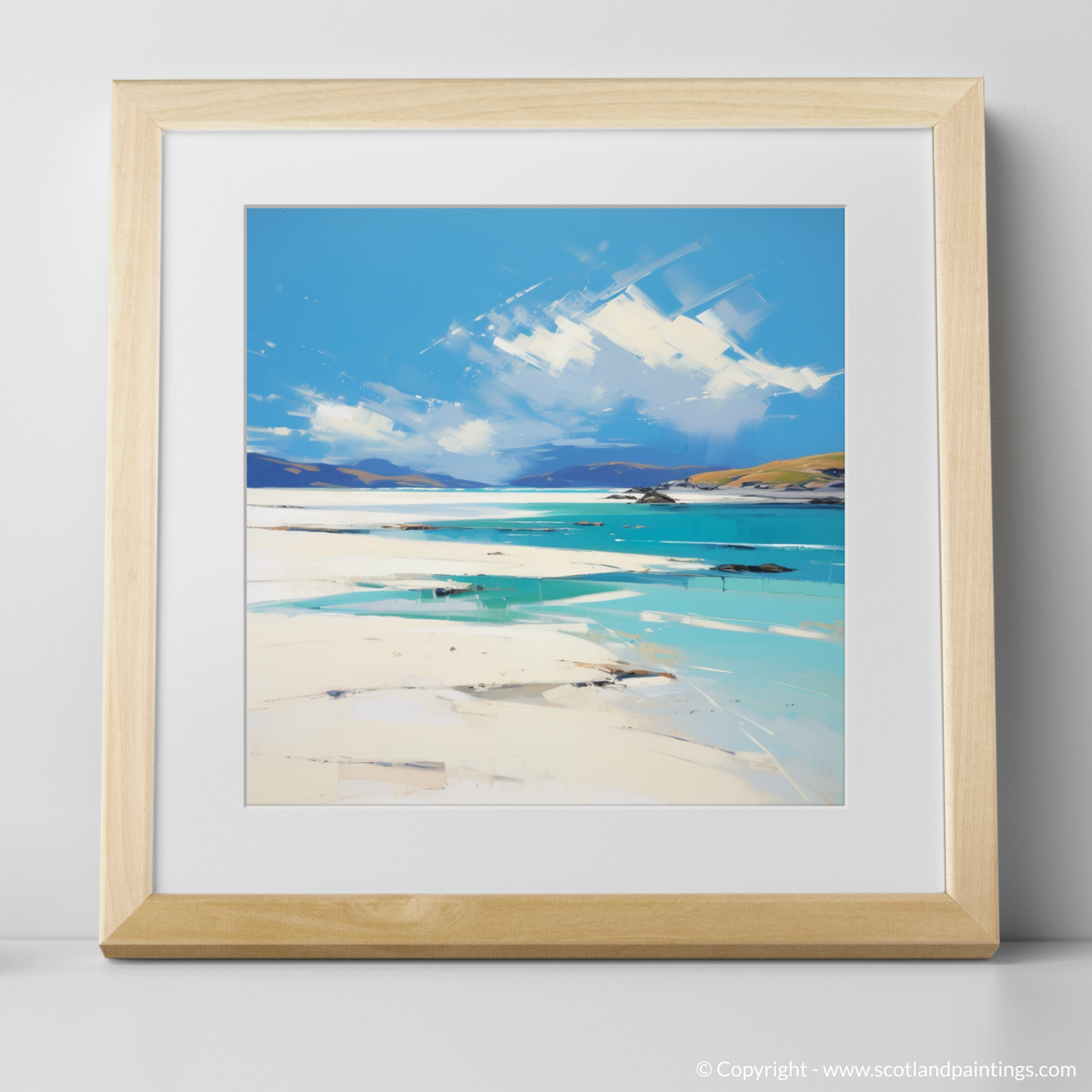 Painting and Art Print of Luskentyre Beach, Isle of Harris. Ethereal Shores of Luskentyre Beach.