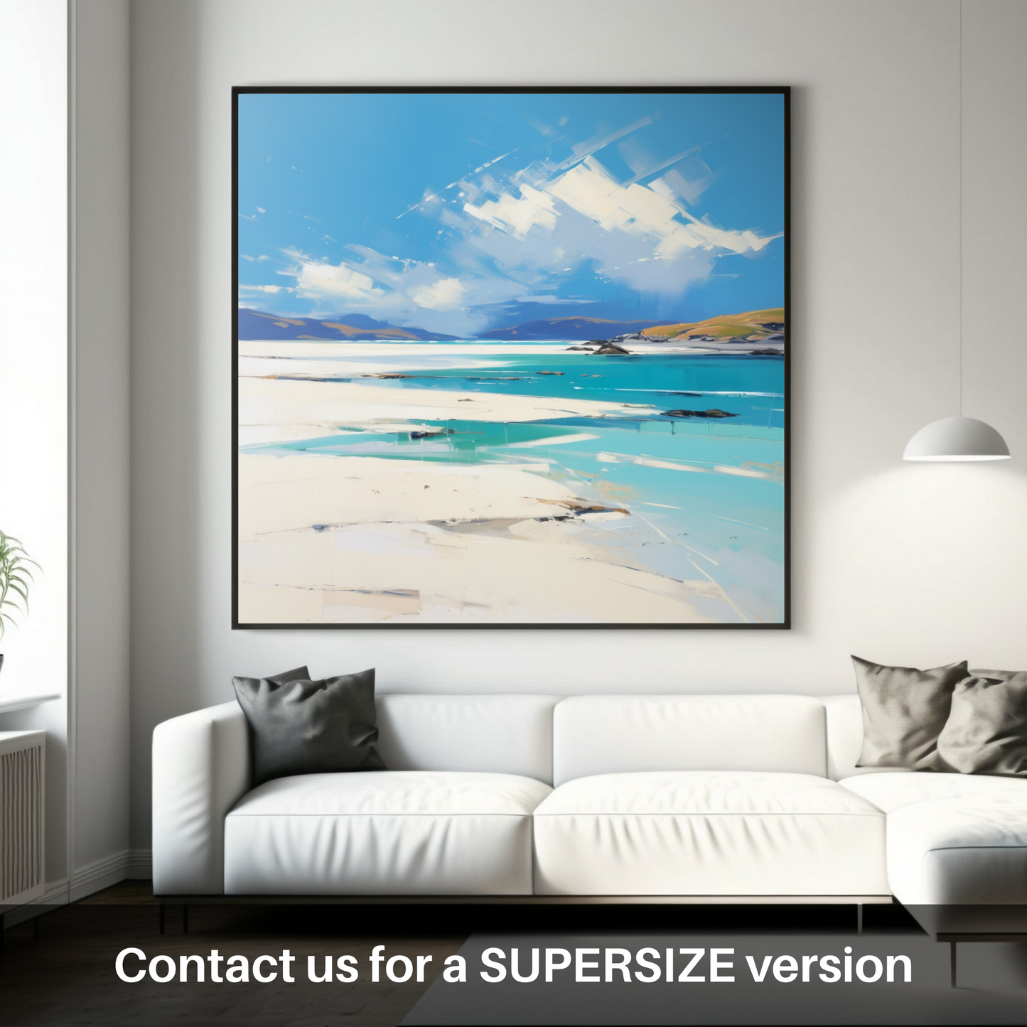 Painting and Art Print of Luskentyre Beach, Isle of Harris. Ethereal Shores of Luskentyre Beach.