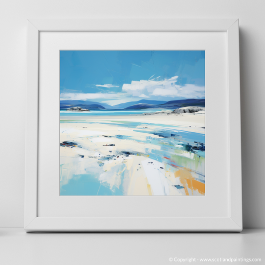 Painting and Art Print of Luskentyre Beach, Isle of Harris. Luskentyre Beach Serenity: A Contemporary Tribute to Scottish Coastlines.