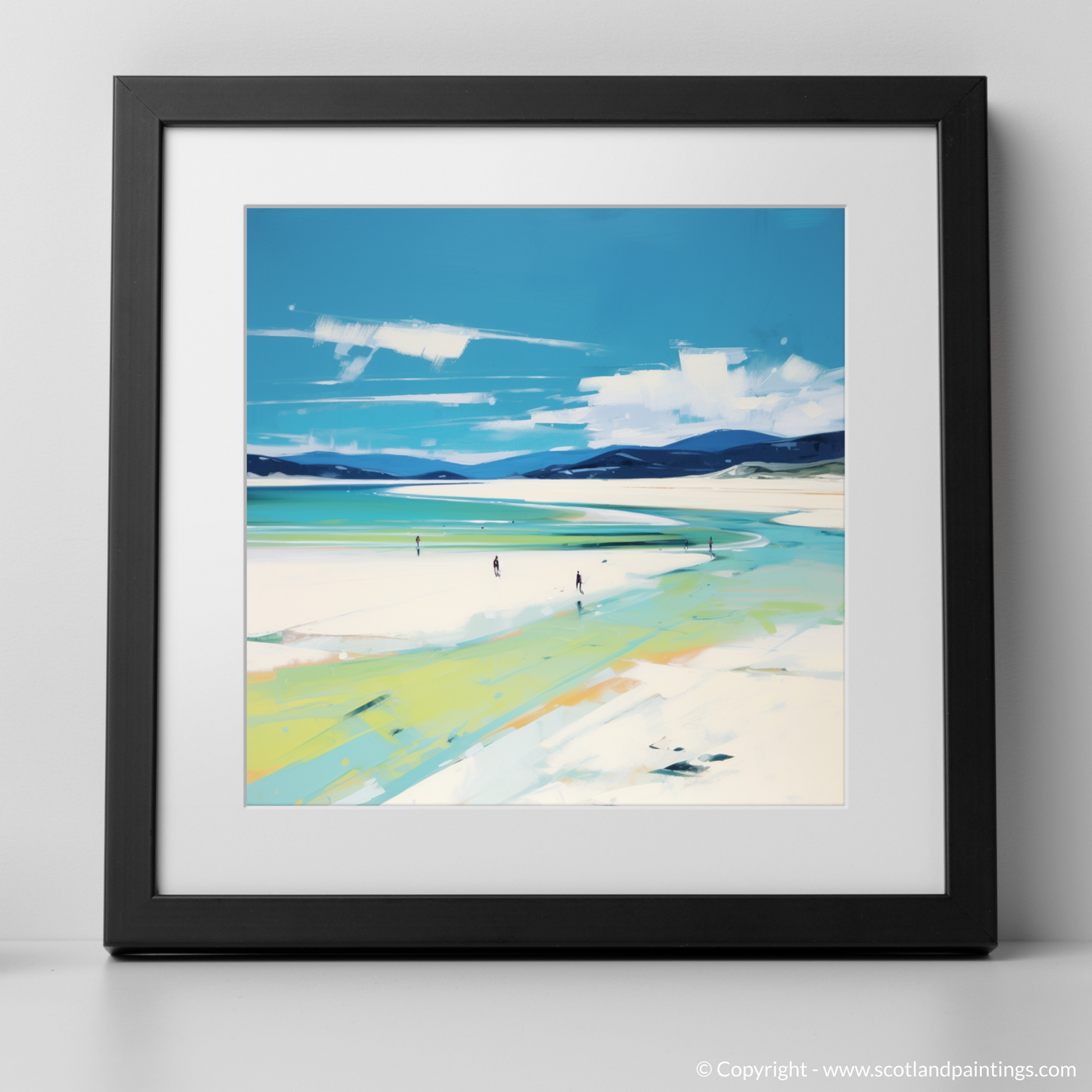 Art Print of Luskentyre Beach, Isle of Harris with a black frame