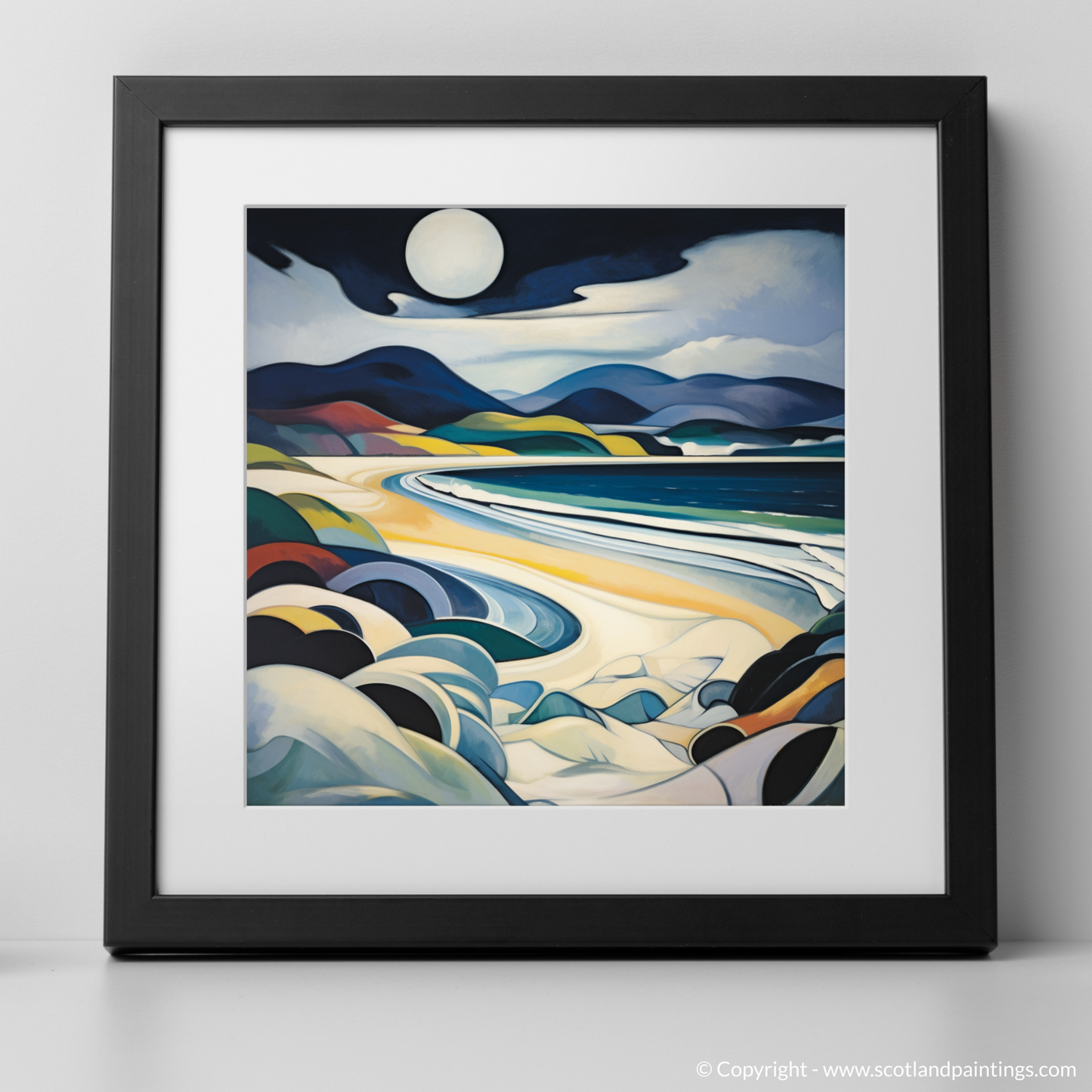 Painting and Art Print of Luskentyre Beach, Isle of Harris. Luskentyre Beach Reverie: An Abstract Odyssey of Scottish Shores.