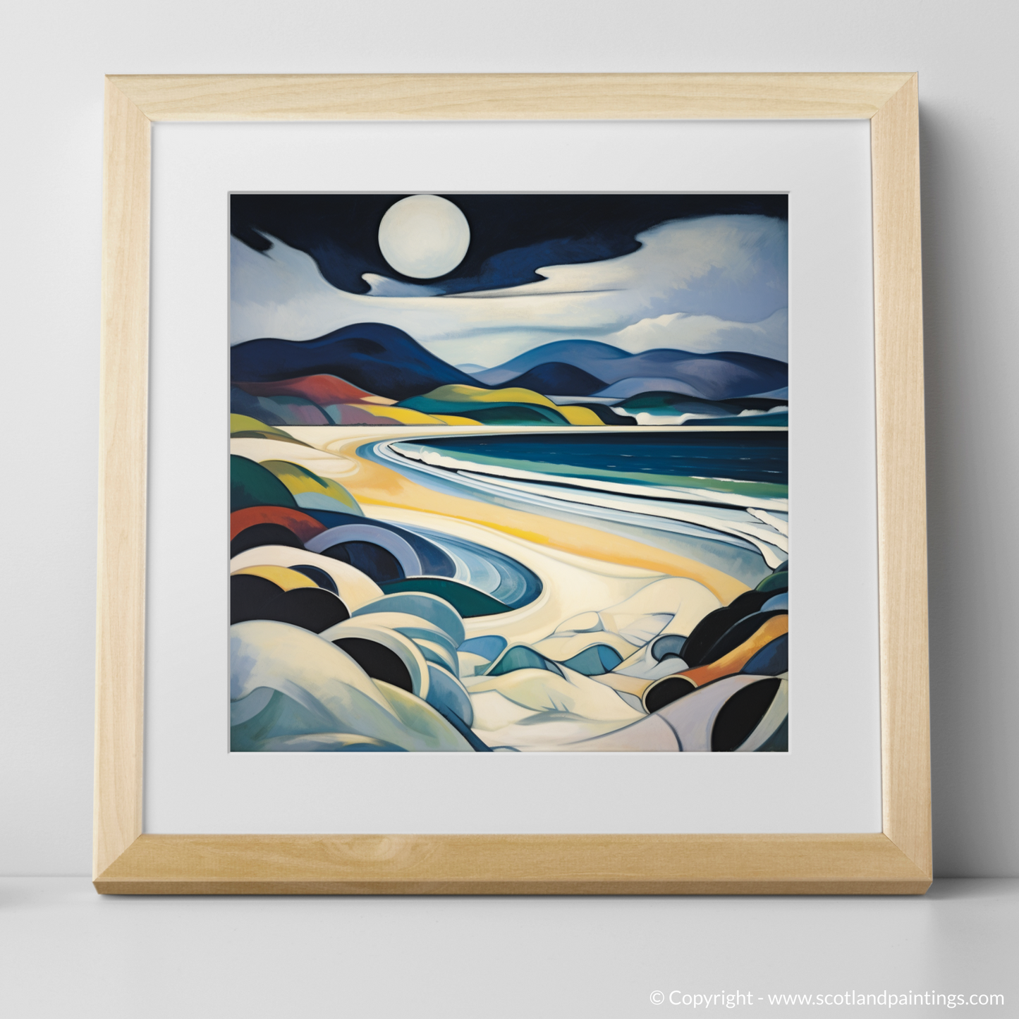 Painting and Art Print of Luskentyre Beach, Isle of Harris. Luskentyre Beach Reverie: An Abstract Odyssey of Scottish Shores.