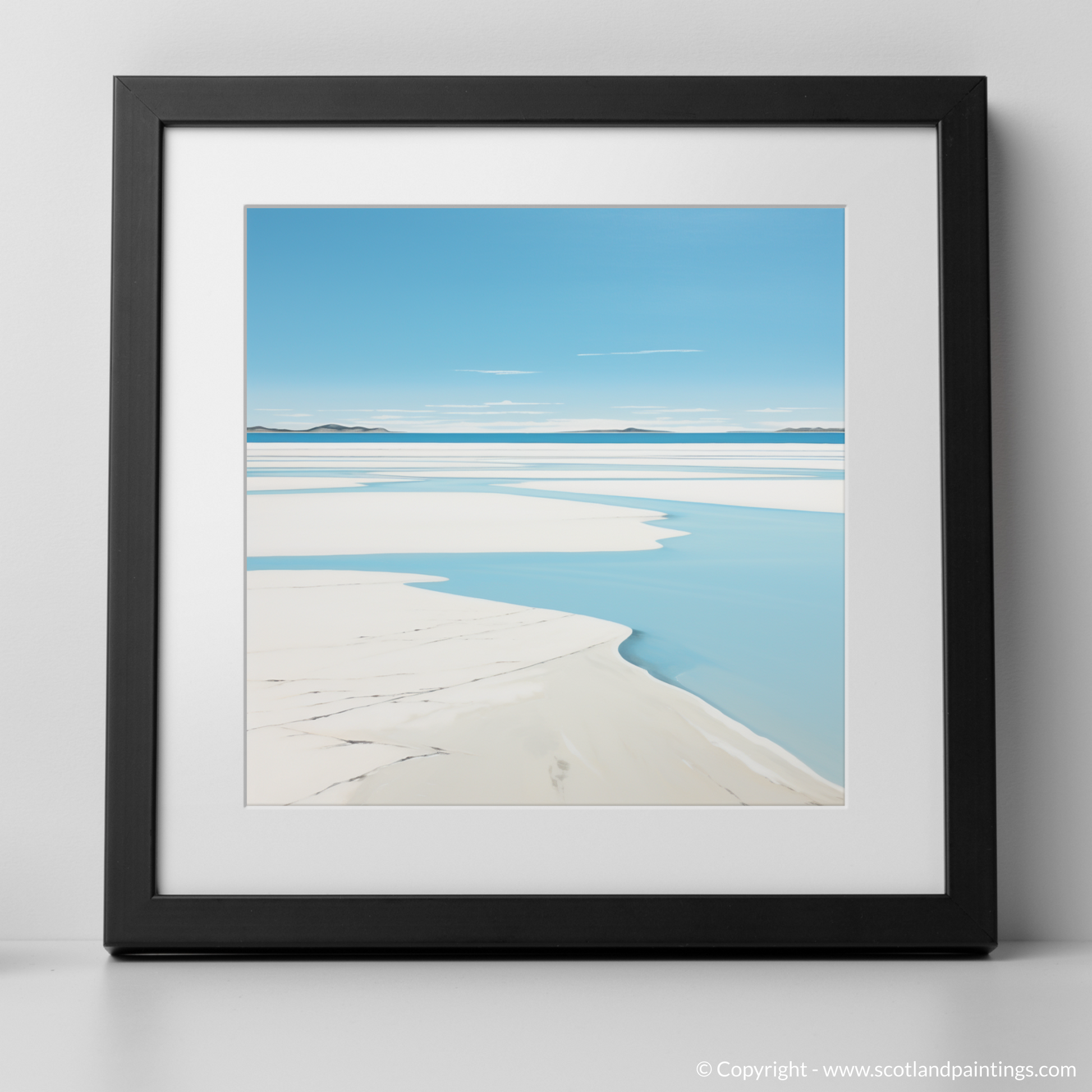 Art Print of Luskentyre Beach, Isle of Harris with a black frame