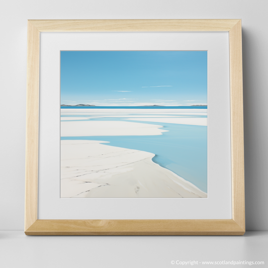 Art Print of Luskentyre Beach, Isle of Harris with a natural frame