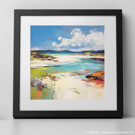 Painting and Art Print of Camusdarach Beach, Arisaig. Camusdarach Beach Reverie: An Abstract Expressionist Ode to Scotland's Coast.