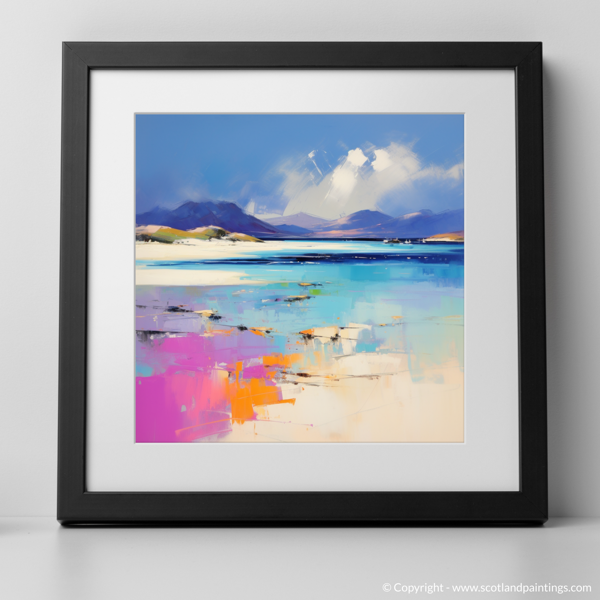 Art Print of Luskentyre Beach, Isle of Harris with a black frame