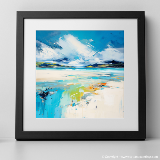 Art Print of Luskentyre Beach, Isle of Harris with a black frame