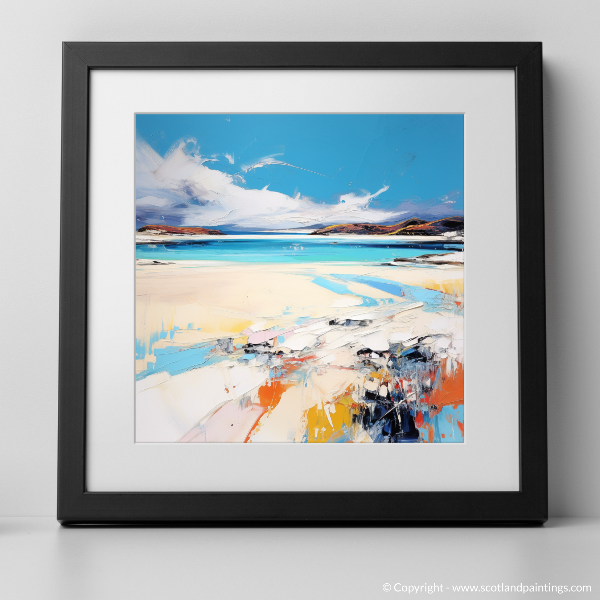 Art Print of Luskentyre Beach, Isle of Harris with a black frame