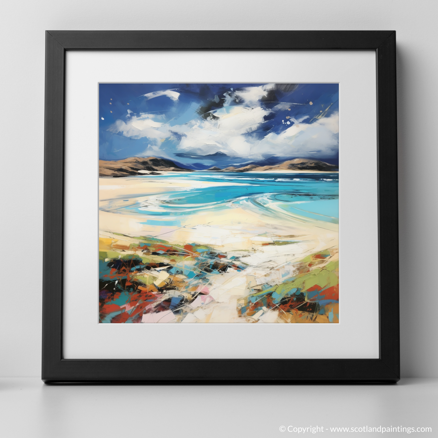 Painting and Art Print of Luskentyre Beach, Isle of Harris. Wild Whispers of Luskentyre Beach.