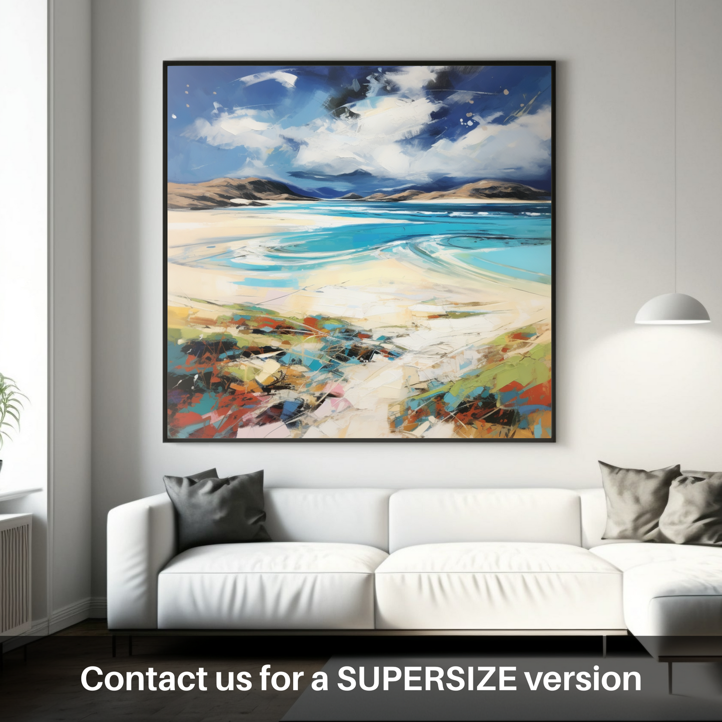 Painting and Art Print of Luskentyre Beach, Isle of Harris. Wild Whispers of Luskentyre Beach.