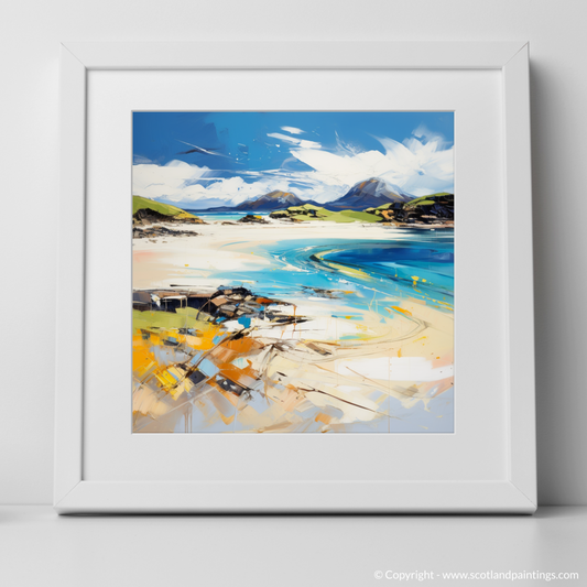 Painting and Art Print of Camusdarach Beach, Arisaig. Expressionism of Camusdarach Beach: A Scottish Coastal Tapestry.