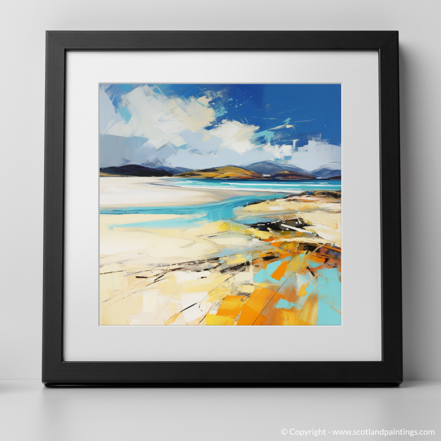 Painting and Art Print of Luskentyre Beach, Isle of Harris. Wild Embrace of Luskentyre Beach.