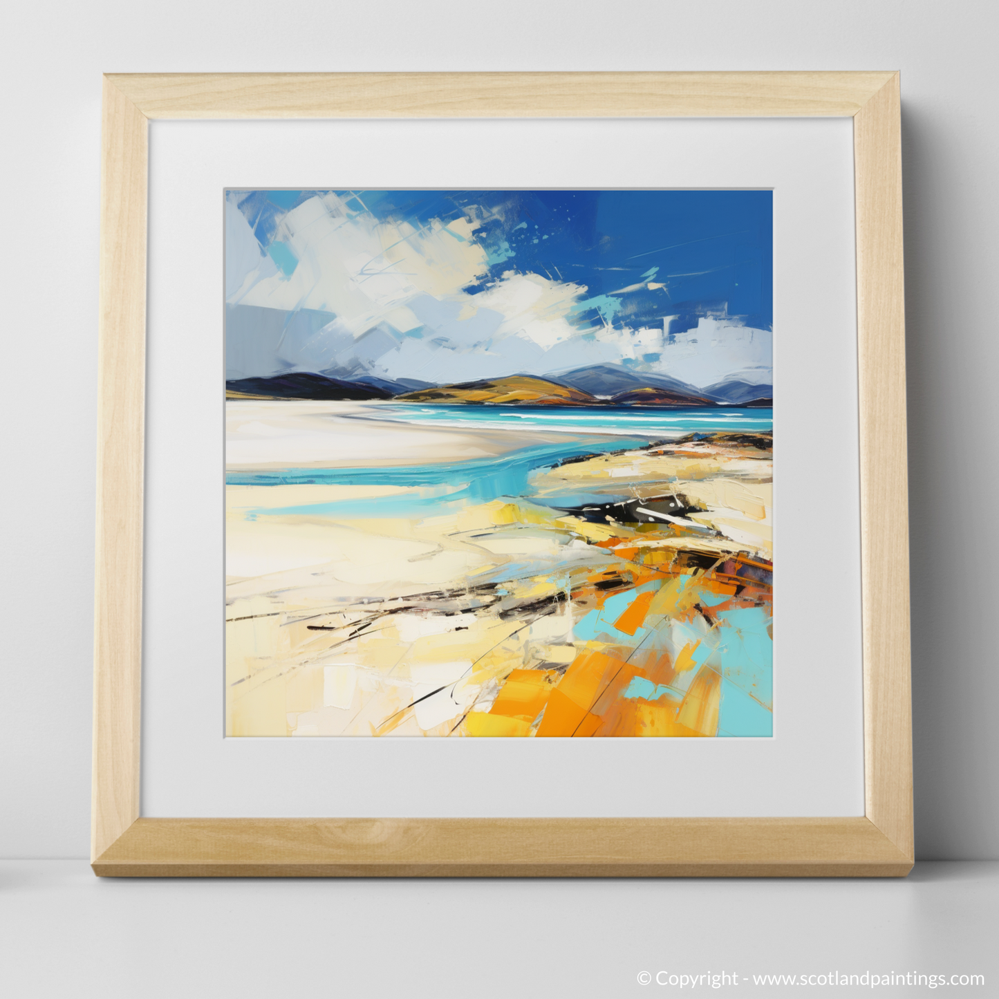 Painting and Art Print of Luskentyre Beach, Isle of Harris. Wild Embrace of Luskentyre Beach.