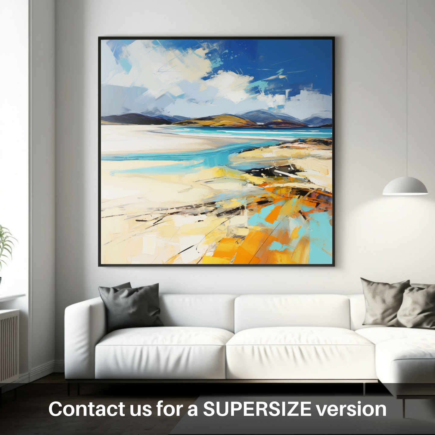 Painting and Art Print of Luskentyre Beach, Isle of Harris. Wild Embrace of Luskentyre Beach.