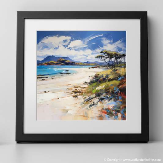 Painting and Art Print of Camusdarach Beach, Arisaig. Expressionist Ode to Camusdarach Beach.