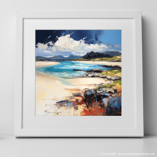 Painting and Art Print of Camusdarach Beach, Arisaig. Expressionist Ode to Camusdarach Beach.