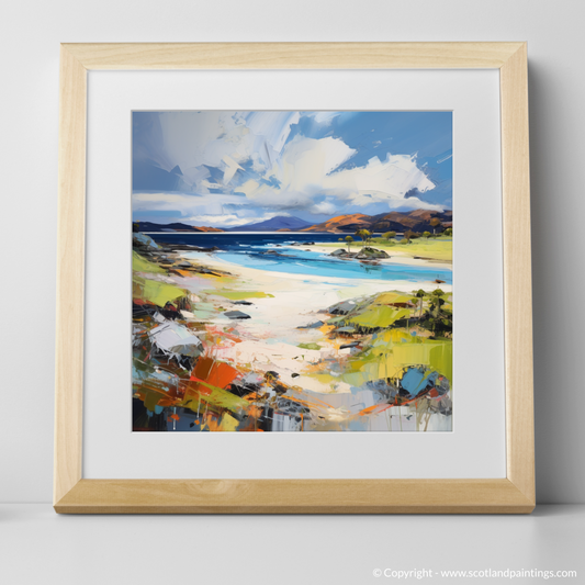 Painting and Art Print of Camusdarach Beach, Arisaig. Expressionist Ode to Camusdarach Beach.