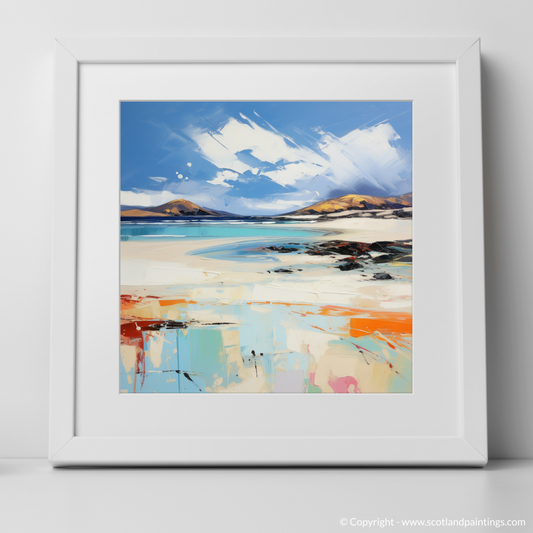 Art Print of Luskentyre Beach, Isle of Harris with a white frame