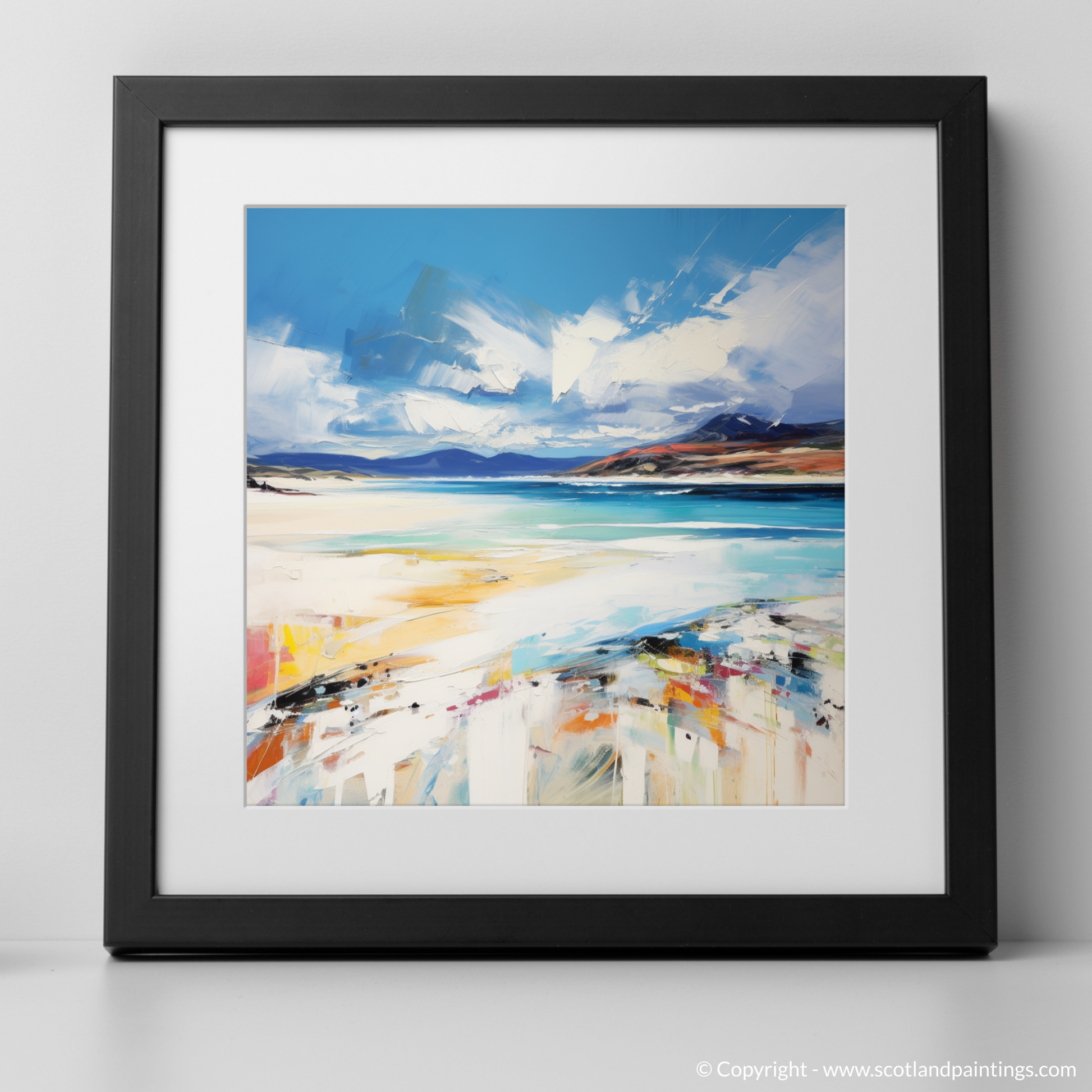 Art Print of Luskentyre Beach, Isle of Harris with a black frame