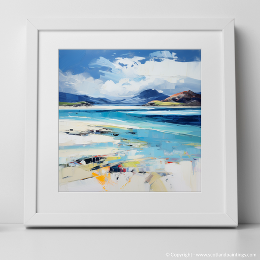 Art Print of Luskentyre Beach, Isle of Harris with a white frame