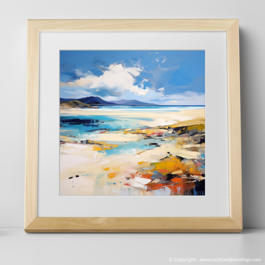 Art Print of Luskentyre Beach, Isle of Harris with a natural frame