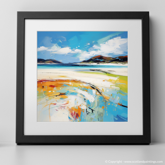 Art Print of Luskentyre Beach, Isle of Harris with a black frame