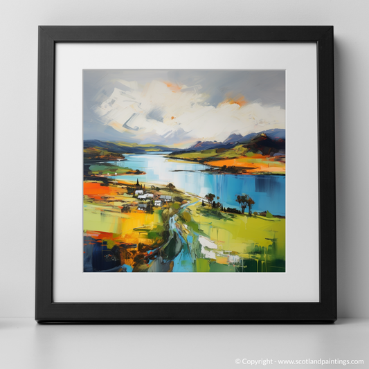 Art Print of Loch Leven, Perth and Kinross with a black frame