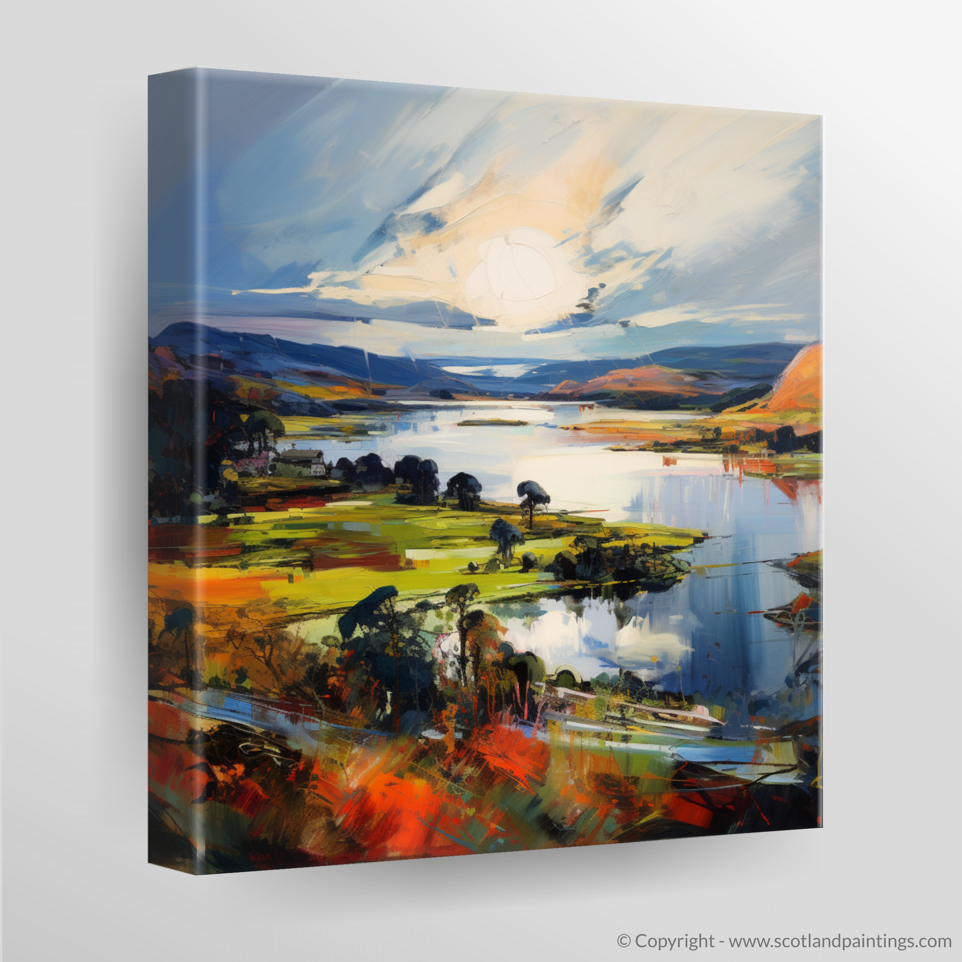 Canvas Print of Loch Leven, Perth and Kinross