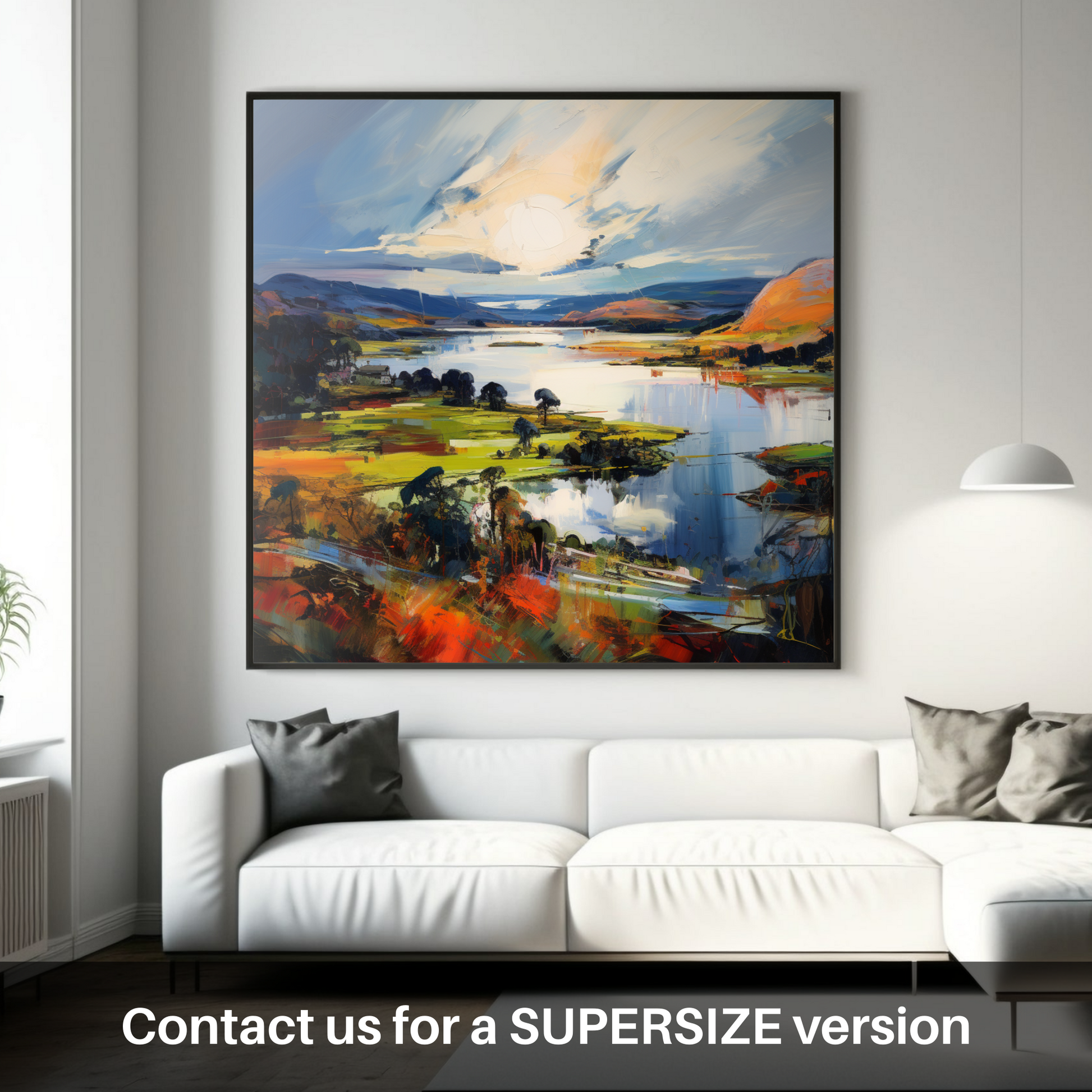 Huge supersize print of Loch Leven, Perth and Kinross