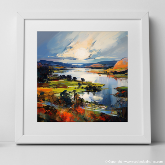 Art Print of Loch Leven, Perth and Kinross with a white frame