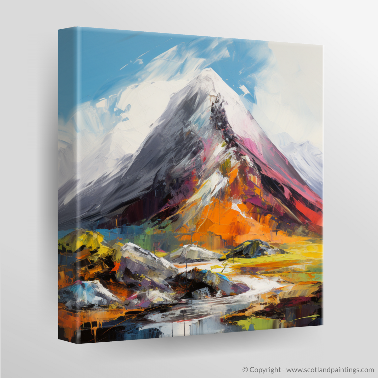 Canvas Print of Stob Coire Raineach (Buachaille Etive Beag)